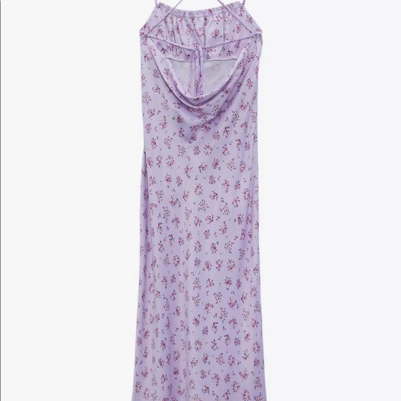 ZARA FLORAL PRINT SATIN EFFECT DRESS
LIGHT MAUVE - Picture 9 of 11